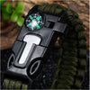 Fashion Survival Bracelet Flint Its Flywheel Escape Cord Whistle